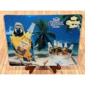 NEW VINTAGE 2005 CORONA EXTRA LIGHT COUNTERMATCH GLASS CUTTING BOARD 9X12 RARE!!